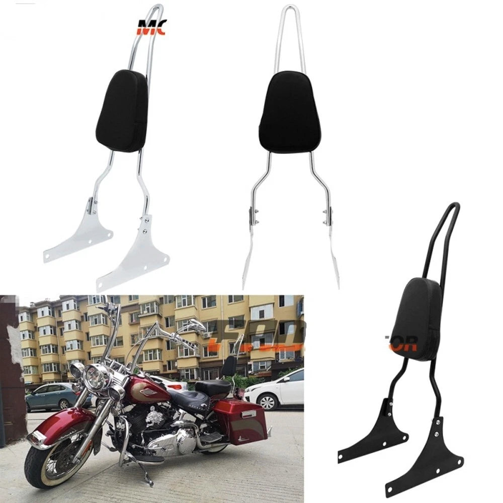 Backrest Sissy Bar for Harley Heritage Softail Springer FatBoy Blackline breakout 00-17