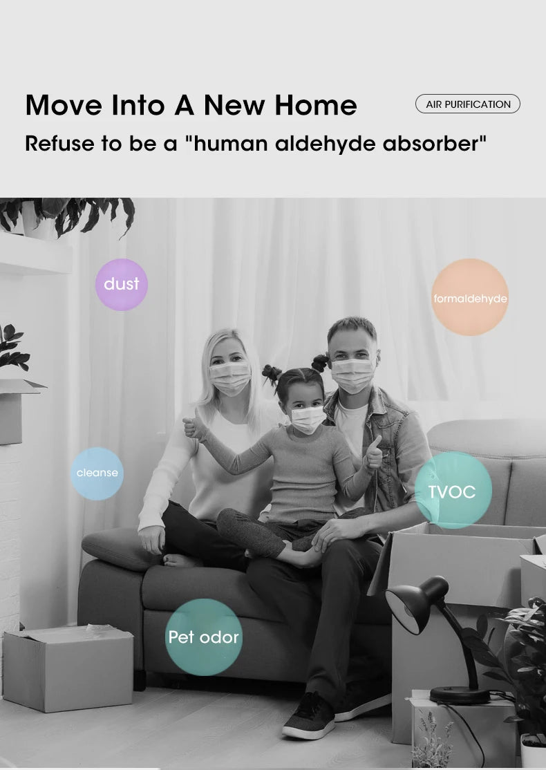 Mini Desktop Air Purifier Portable Air Purifier Household Air Cleaner With HEPA Filter Air Freshener Odor Remover Air Cleaner