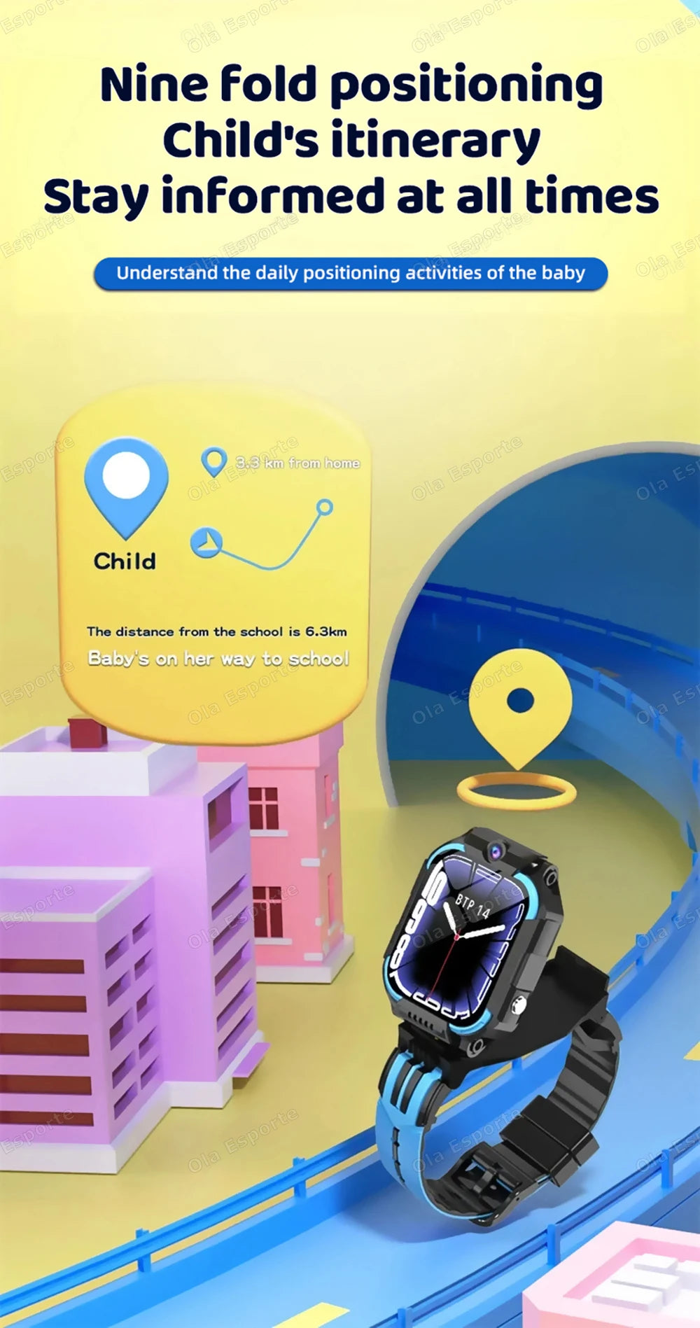 New Kids 5G Smart Watch SOS GPS+BDS/GLONASS Location Phone Call Camera Child Smartwatch 1.83 Inch WIFI Waterproof For Watch Gift