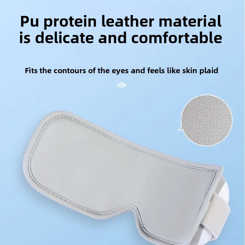 Foldable Eye Massager with Heating/Cooling Modes - Vibrating for Dry Eye Relief & Relaxation (Portable Design)