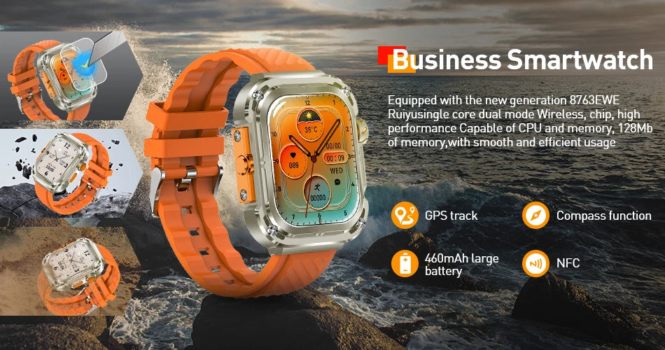 LIGE Smart Watch Men Women Full Touch Screen Sport Fitness Watch Man IP67 Waterproof Bluetooth For Android IOS Smartwatch Men