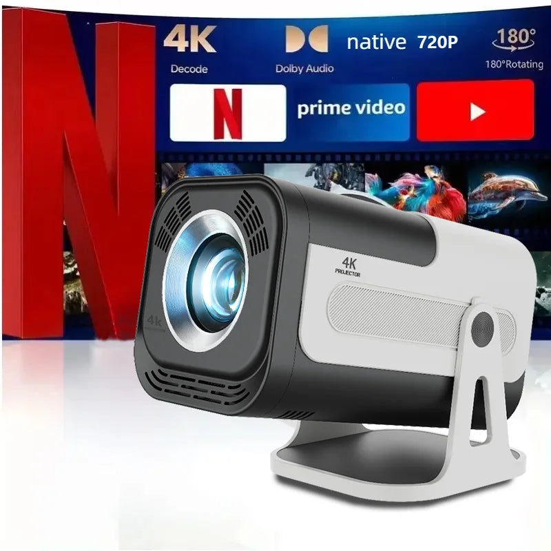 HY320MINI 8K Android 13 Projector Native 720P/1080P 390ANSI Dual Wifi6 BT5.2 1920*720P Cinema portable Projetor upgrated HY30