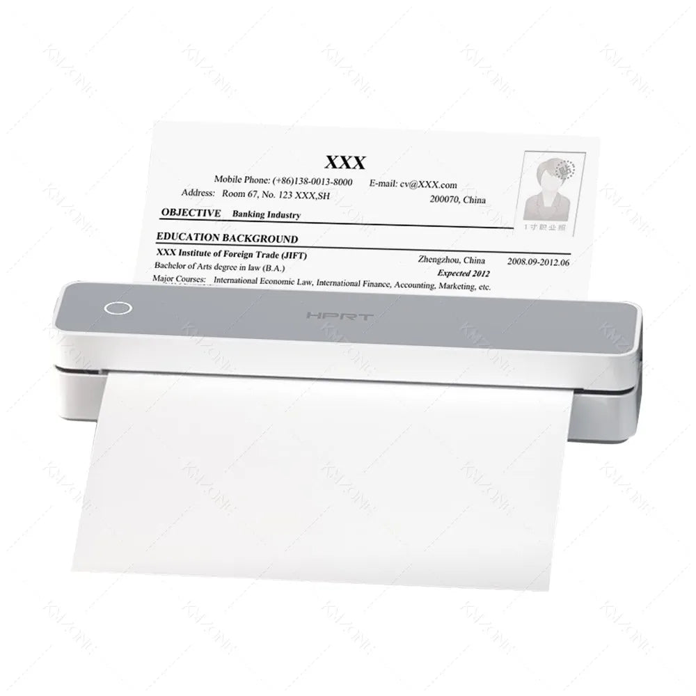 300DPI Mini A4 A5 Portable Thermal Printer HPRT MT610Pro Bluetooth Connect Android iOS for Office Travel A40 Folded Tattoo Paper