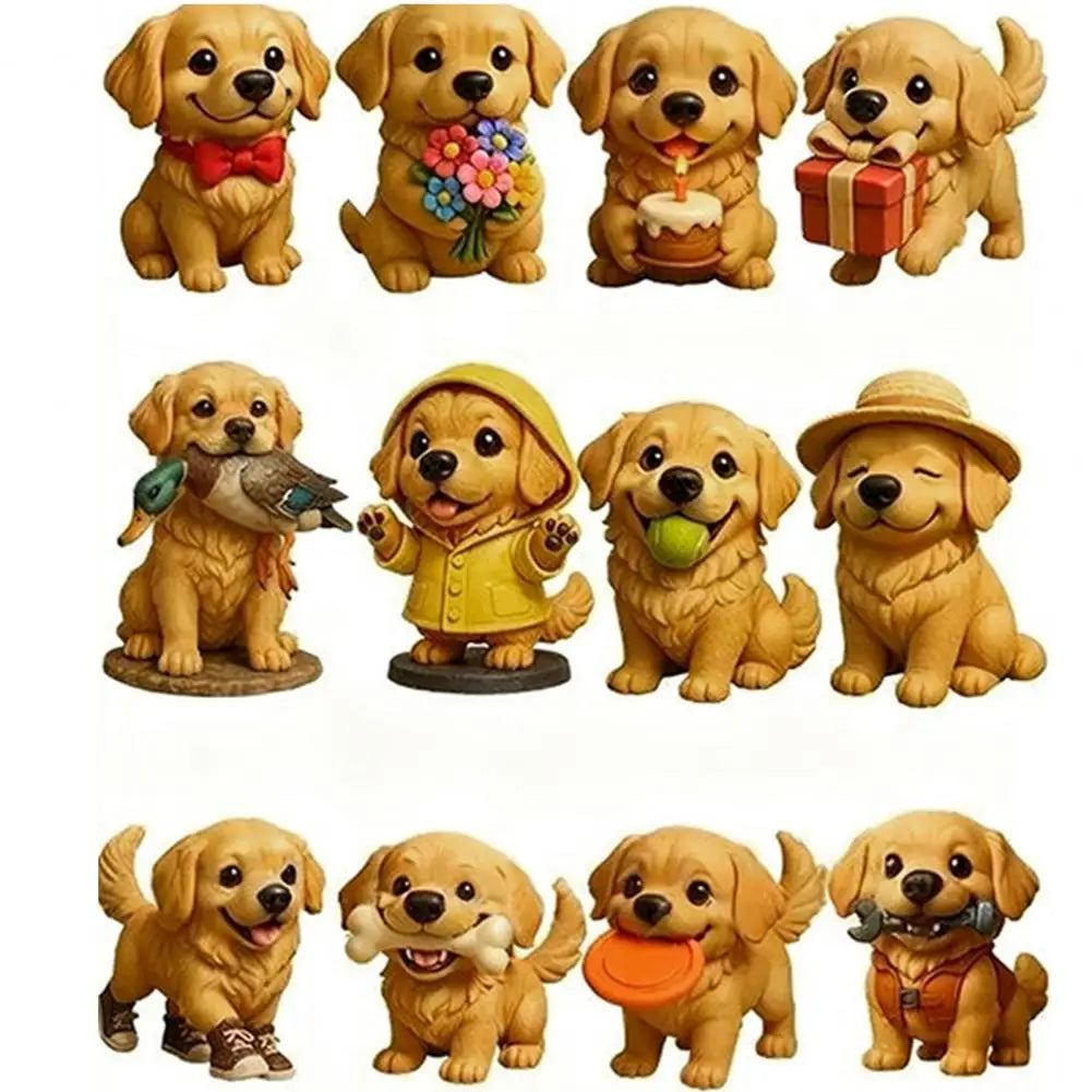 Christmas Dog Advent Calendar Acrylic Christmas Advent Calendar 2025 Retriever Dog Advent Calendar Ornaments Festive for 24-day