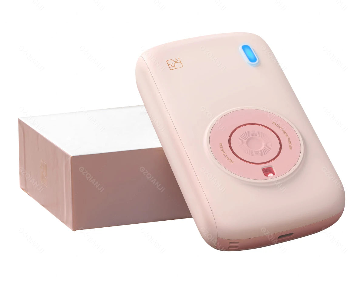 Portable Color Photo Printer Mini Pocket 300dpi Bluetooth for DIY Share Photo Picture Work Home CP2100 Machine 2x3 inch Papers