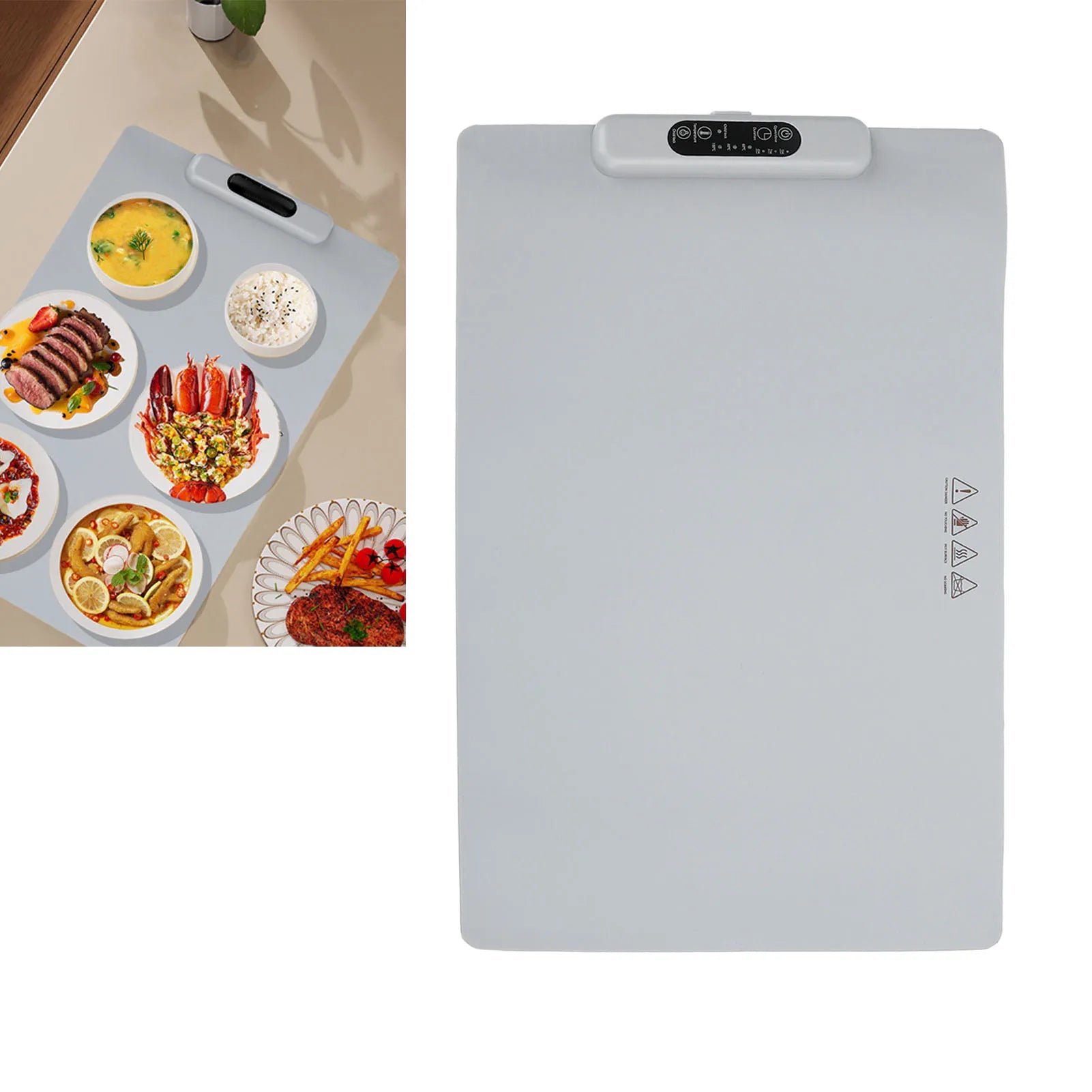 Electric Food Warming Mat 3 Gear Temperature and Time Control Versatile Food Warmer Mat