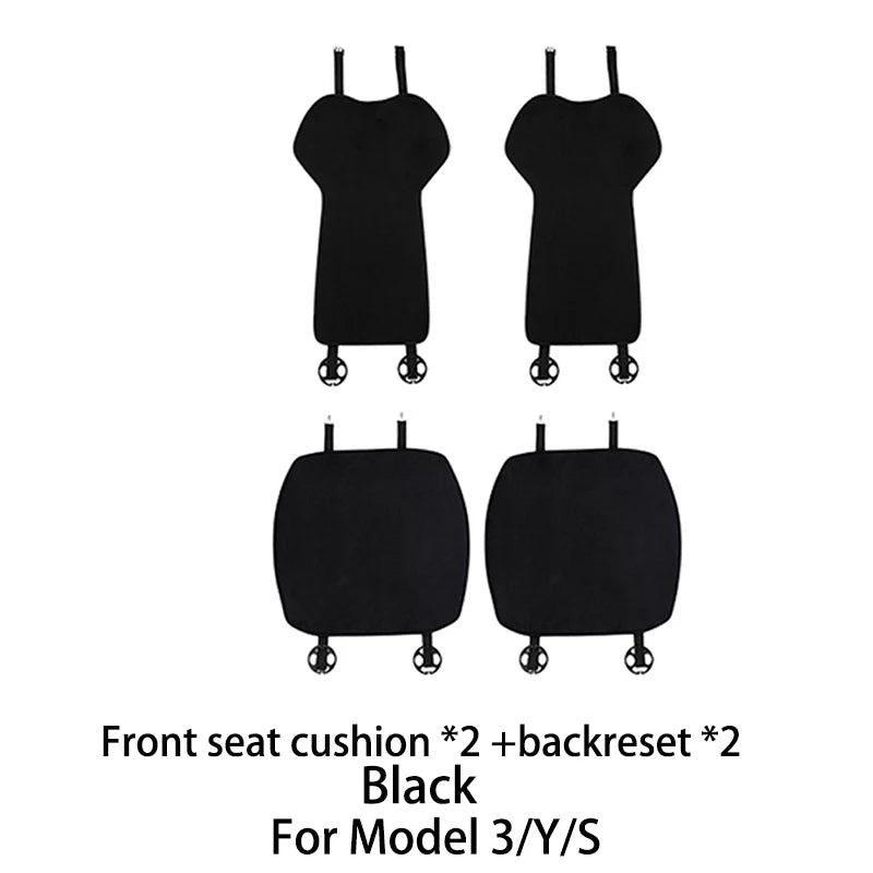 OULEX Car Seat Cover Cushion For Tesla Model 3/Model Y 2019-2025 Ice Silk Seat Cover breathable seat car Interior accessories