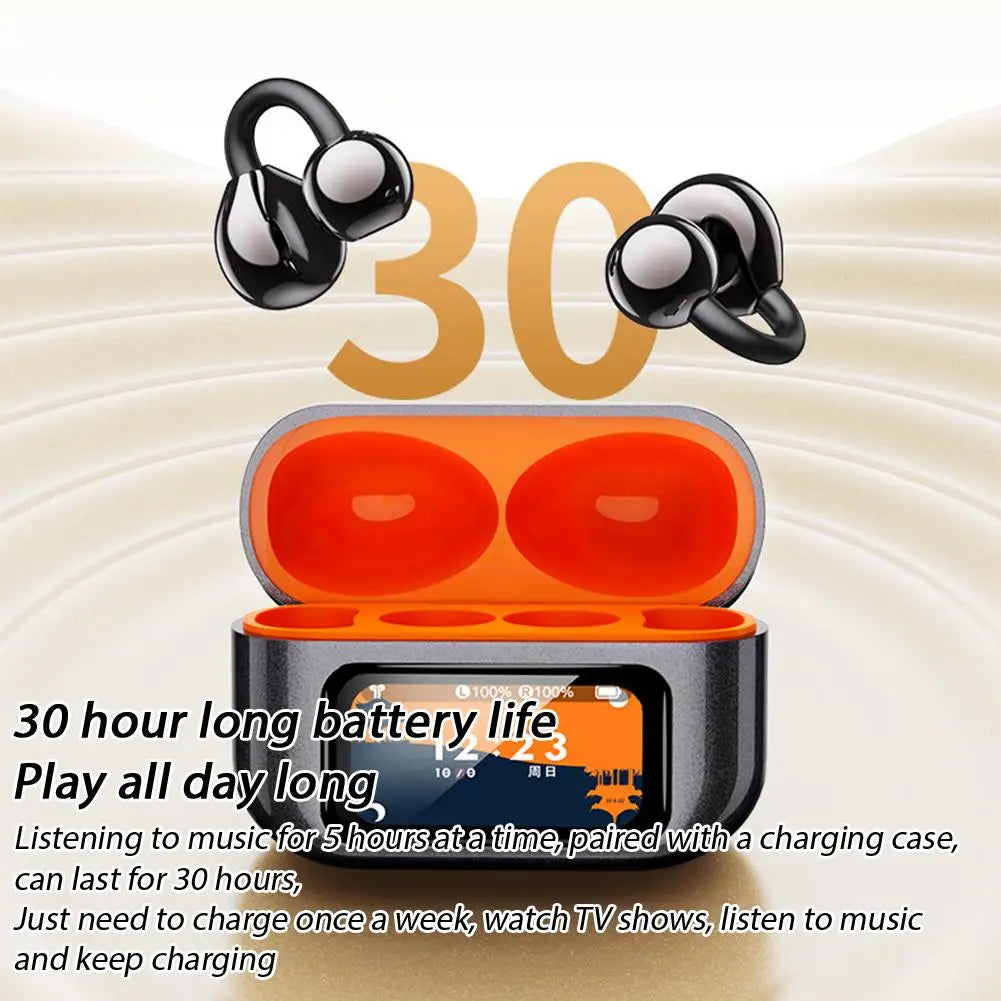 Bluetooth Earphones For XG42 Bone Conduction Ear Clip Wireless Non In Ear Comfortable Wearing Smart Touch Screen