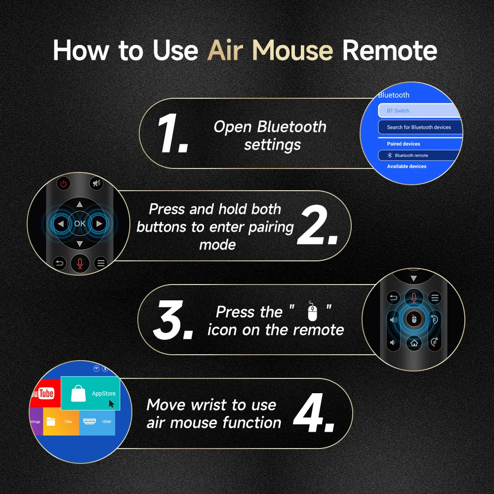 Magcubic HY310 Mini Projector Auto Focus 4K Native 1080P 330ANSI Android11 5W Speaker Air Mouse Voice Assistant Upgrated HY300