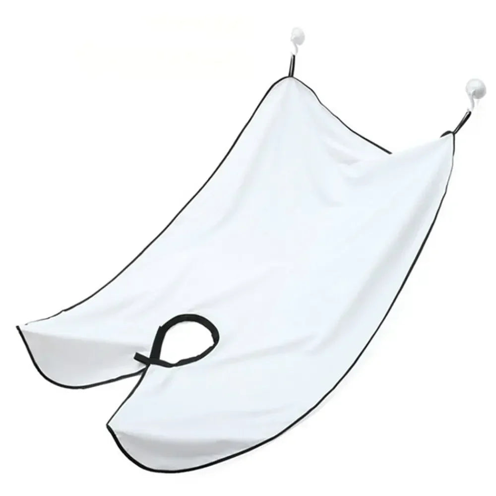 1/2PCS Male Shaving Aprons Creative Wall Mirror Suction Haircut Wrap Cape Home Salon Moustache Beard Shaving Apron Cleaning Bib
