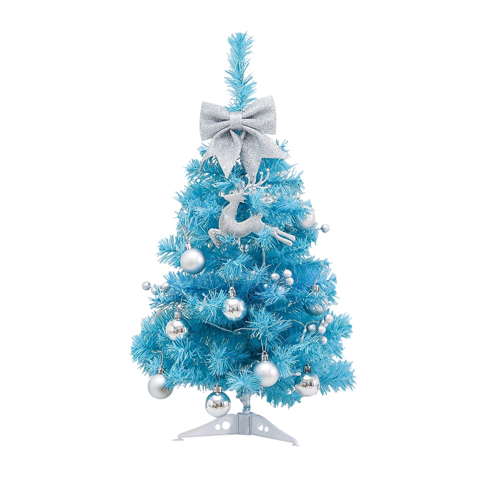 Christmas Tree With lights Blue Christmas Tree Desktop Christmas Miniature Pine Christmas Decoration Desktop Mini Tree 2025