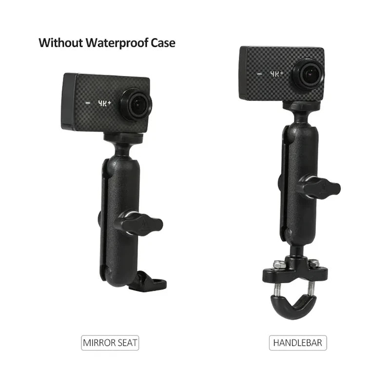 For Hero8/7/6/5/4/3+ Action Cameras Accessory 360 Rotating Motorcycle Bike Camera Holder Handlebar Mirror Mount Bracket