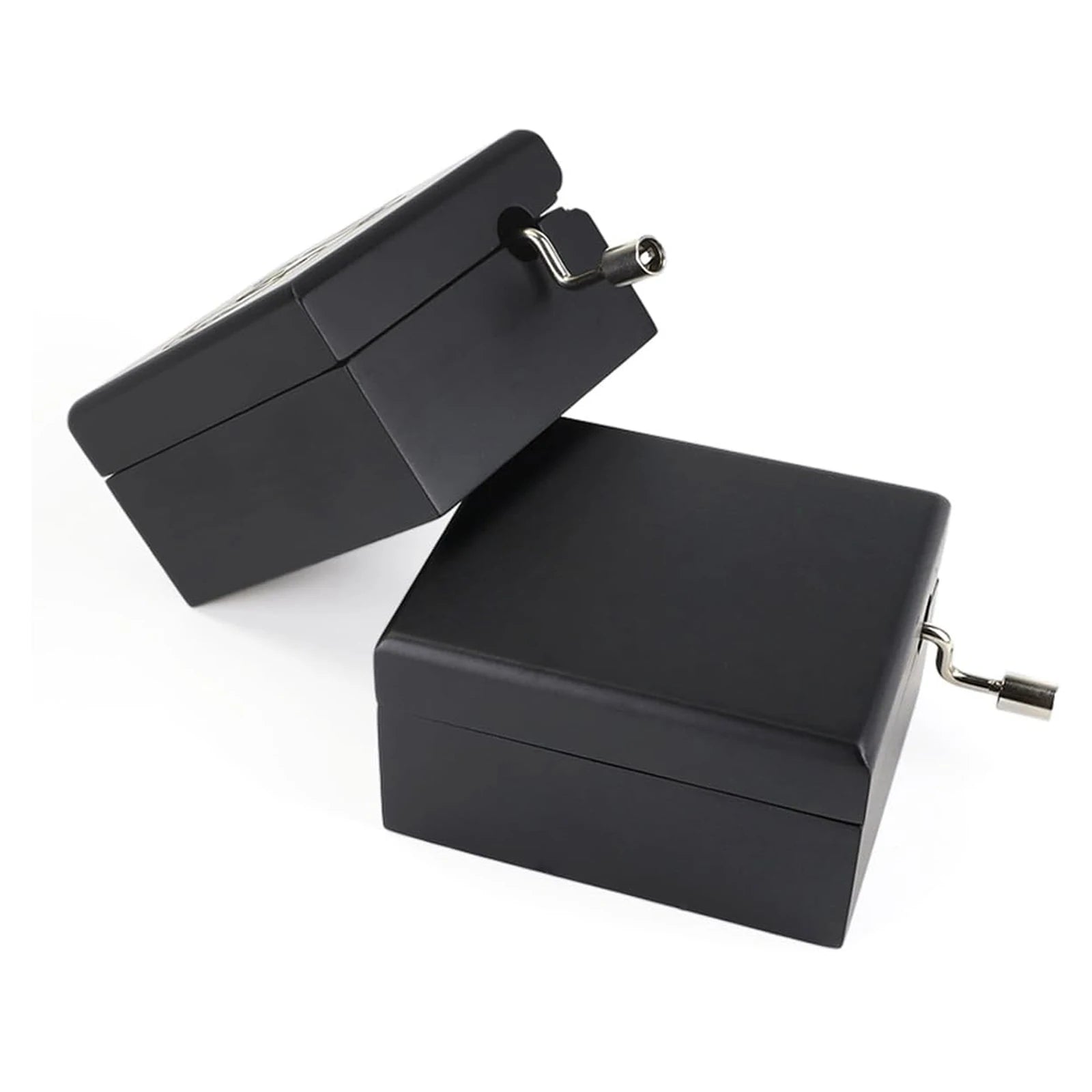 SOFTALK Kingdom heart Black Mirror Hand operated Solid Wood Music Box Birthday, Christmas, Valentine's Day Gift