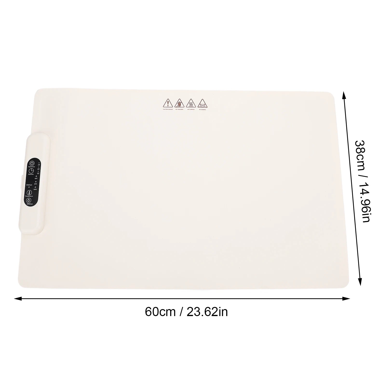 Multifunctional 3 Temperature Electric Food Heating Mat Silicone Warming Pad Cream White Kitchen Essential