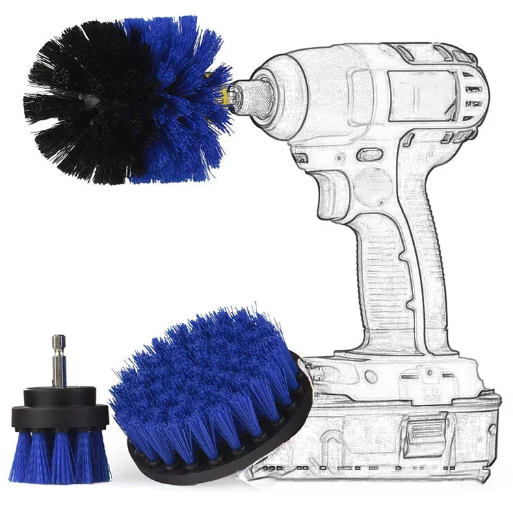 Free shipping 3 pcs/set electric scrubber drill clean brush for baseus official store car gadgets and accessories