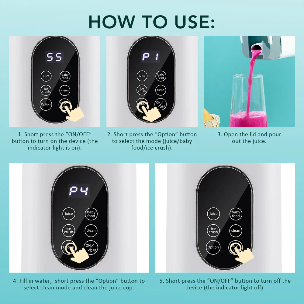 12 Blades Electric Juicer Cup Type B-1 For Travel Portable Juicer Mixer Usb Charge Fresh Fruit Juice Personal Blender Smoothie