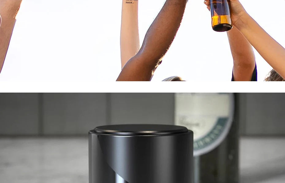 Beer Bottle Opener,Automatic Stainless Steel Quick Pop the Top Can Openers Magnetic Beer Opener for Home Picnic Camping