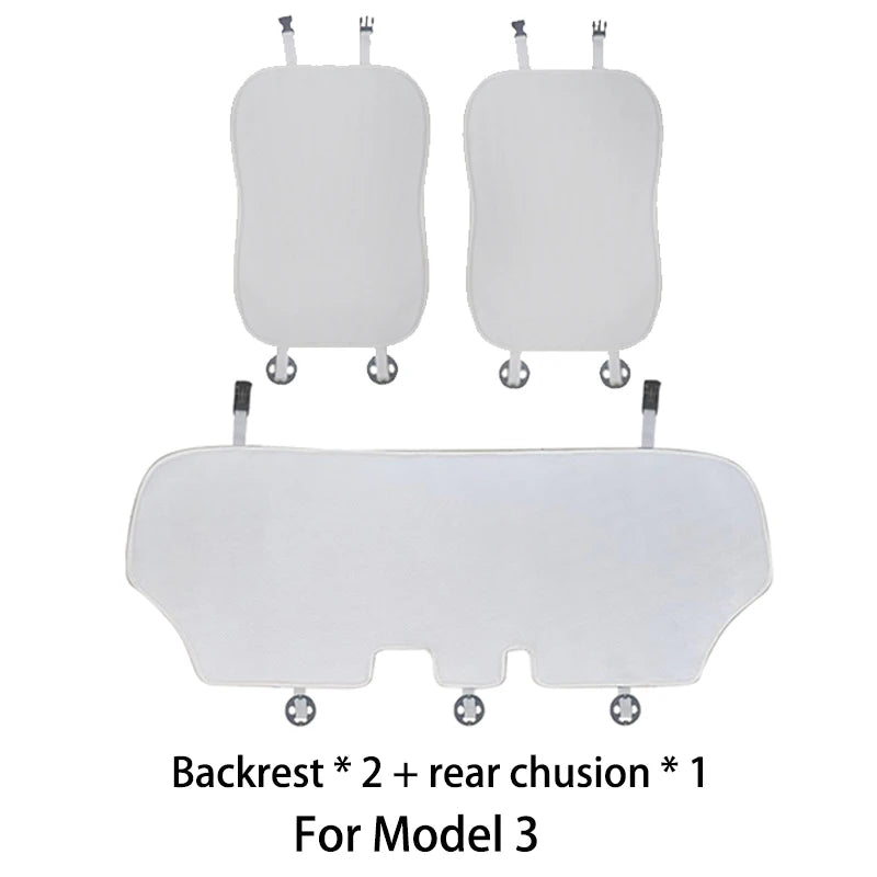 OULEX Car Seat Cover Cushion For Tesla Model 3/Model Y 2019-2025 Ice Silk Seat Cover breathable seat car Interior accessories