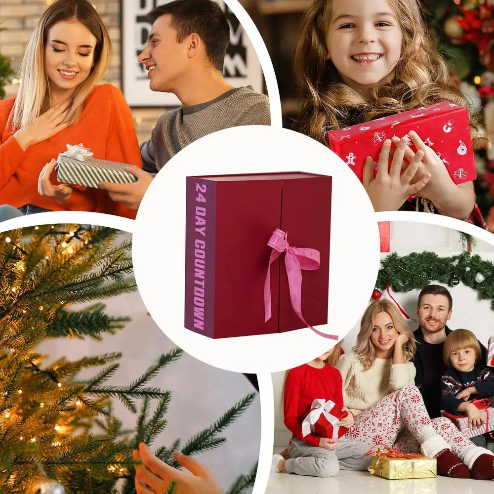 Christmas Advent Calendar 24-Days Holiday Countdown Calendar Jewelry & Accessories for Women Girls Christmas New Year Gifts