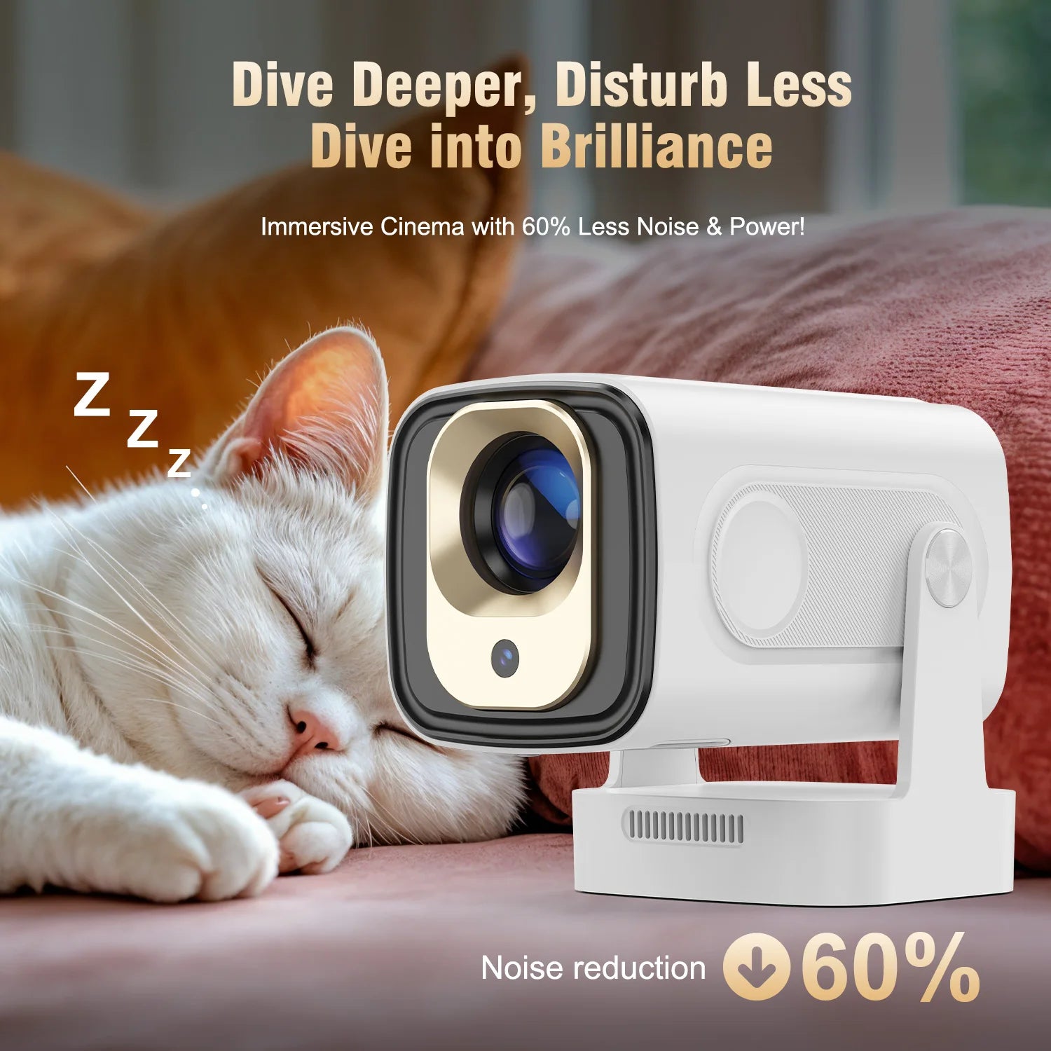 Magcubic HY310 Mini Projector Auto Focus 4K Native 1080P 330ANSI Android11 5W Speaker Air Mouse Voice Assistant Upgrated HY300