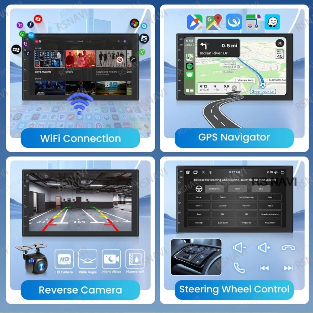 Android 15 Car Radio For Suzuki Swift 2003-2010 Multimedia Head Unit Autoradio DSP Viedo Player BT DVD 5G WIFI GPS 4G LTE QLED