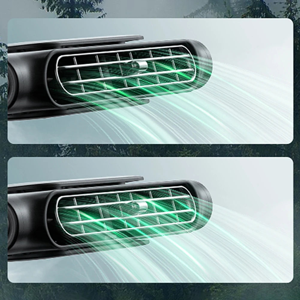 Portable Car Seat Fan 3 Speeds Adjustable Car Headrest Cooling Air Fan USB Powered Air Cooling Fan for Front Rear Seat Passenger