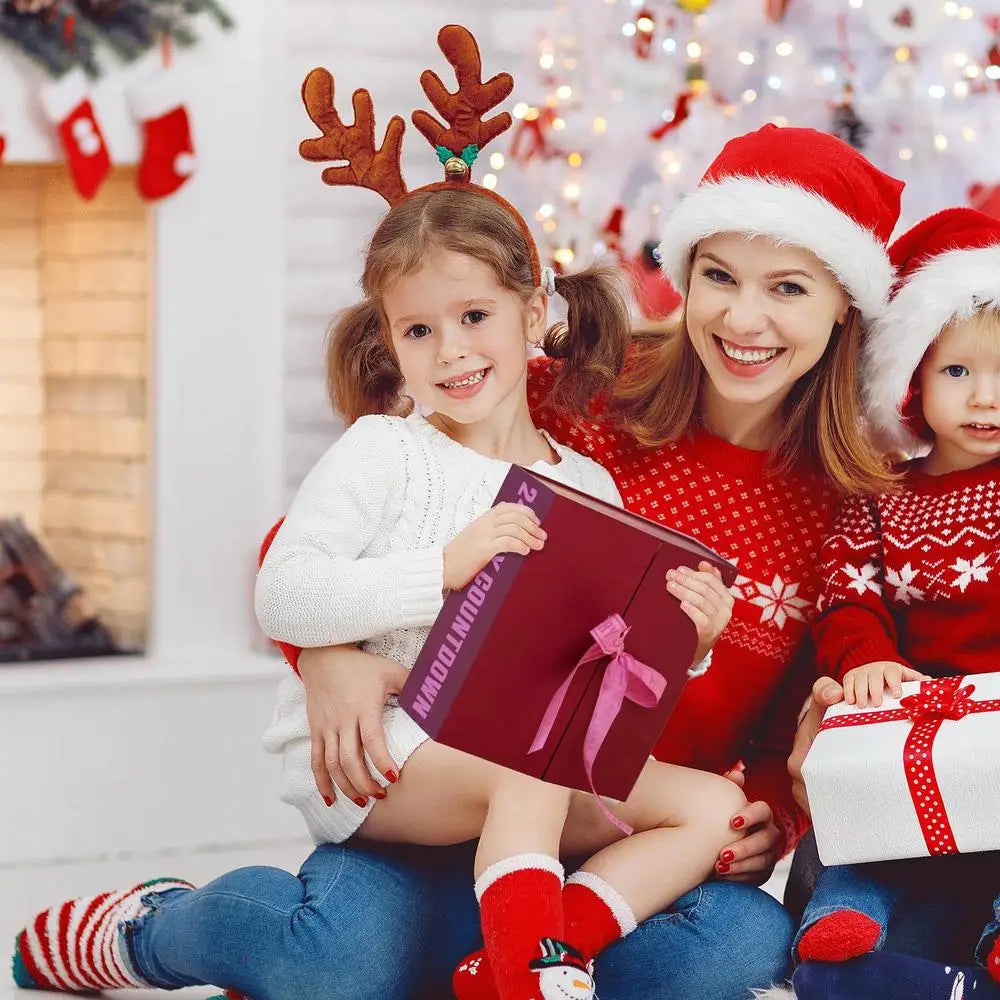 Christmas Advent Calendar 24-Days Holiday Countdown Calendar Jewelry & Accessories for Women Girls Christmas New Year Gifts