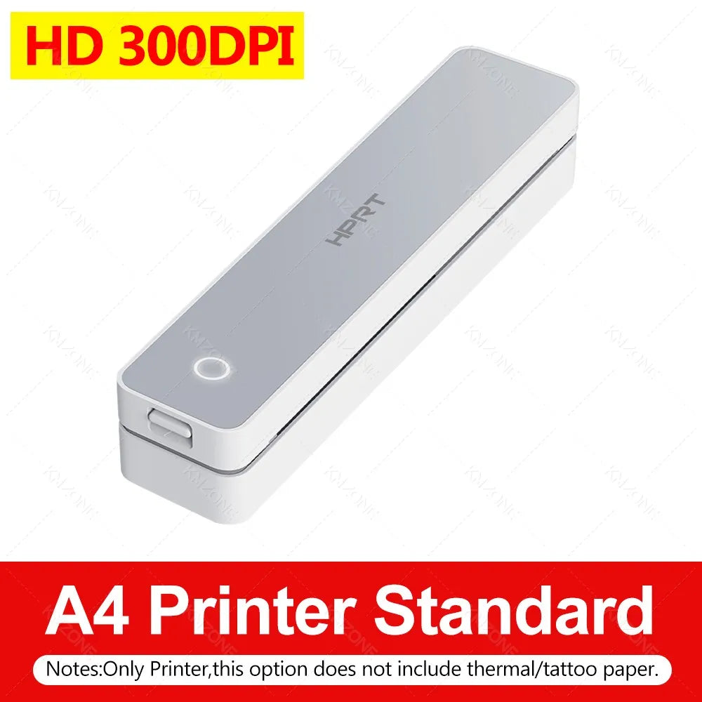 300DPI Mini A4 A5 Portable Thermal Printer HPRT MT610Pro Bluetooth Connect Android iOS for Office Travel A40 Folded Tattoo Paper