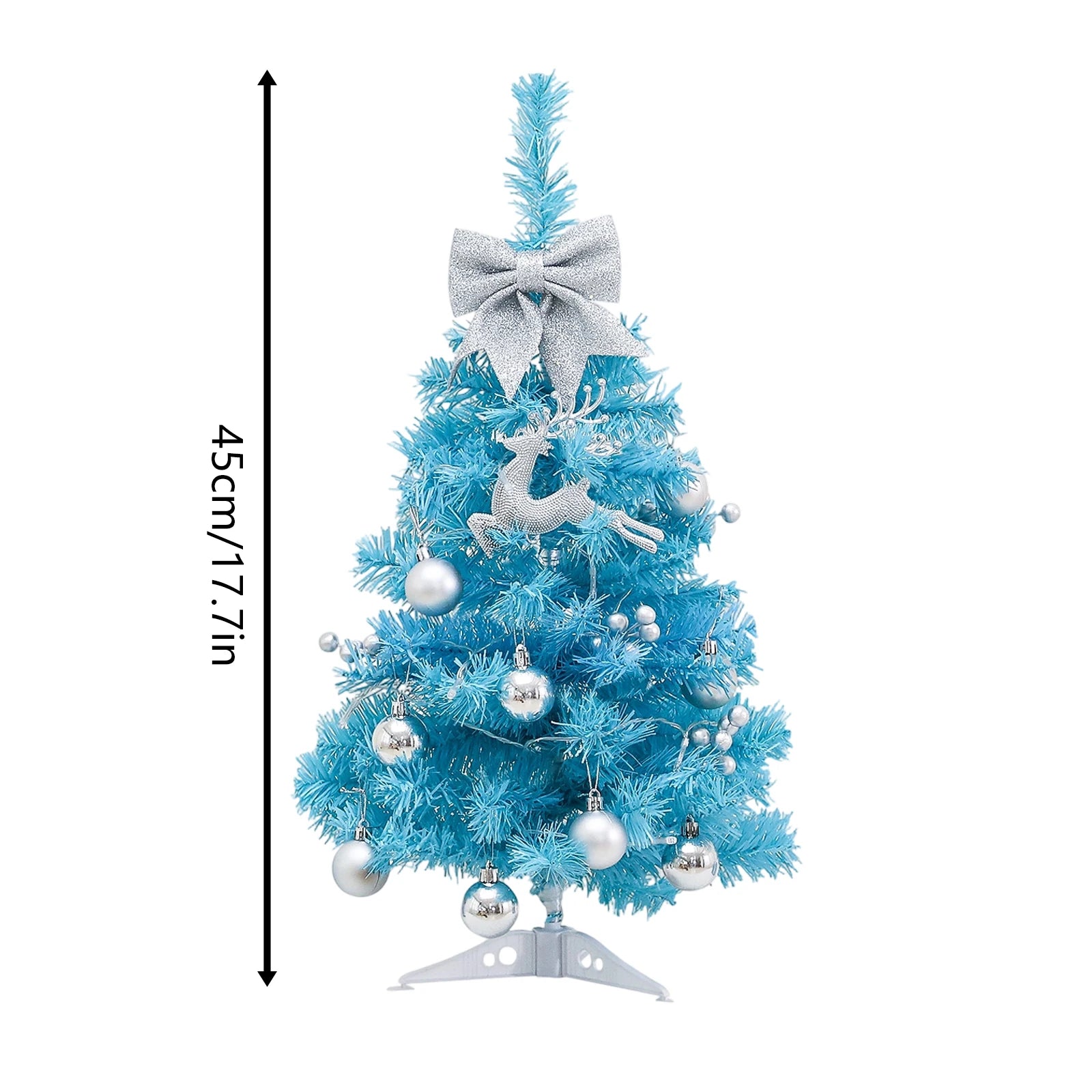 Christmas Tree With lights Blue Christmas Tree Desktop Christmas Miniature Pine Christmas Decoration Desktop Mini Tree 2025