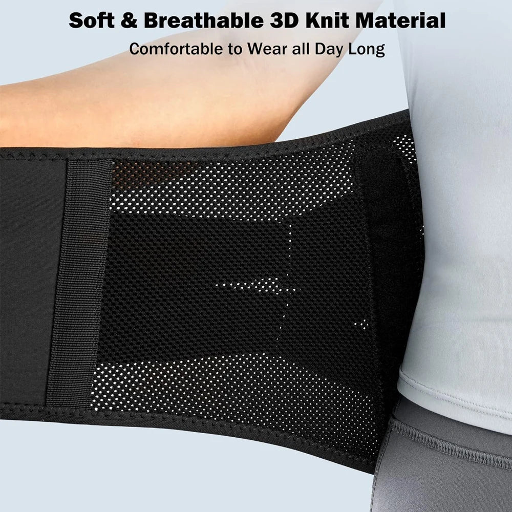 Back Brace for Lower Back Pain, Sciatica, Herniated Disc, Scoliosis, Back Support Belt with Soft Pad, Lightweight Lumbar Support