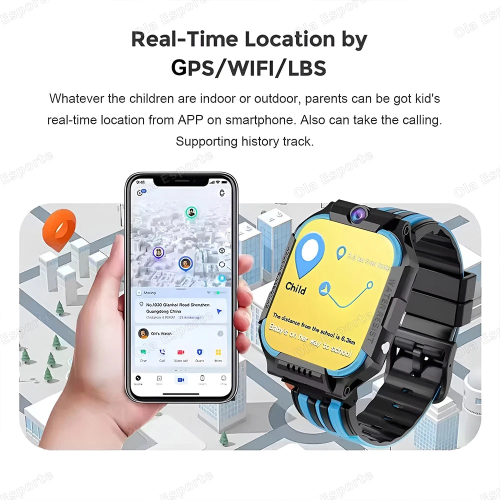 New Kids 5G Smart Watch SOS GPS+BDS/GLONASS Location Phone Call Camera Child Smartwatch 1.83 Inch WIFI Waterproof For Watch Gift