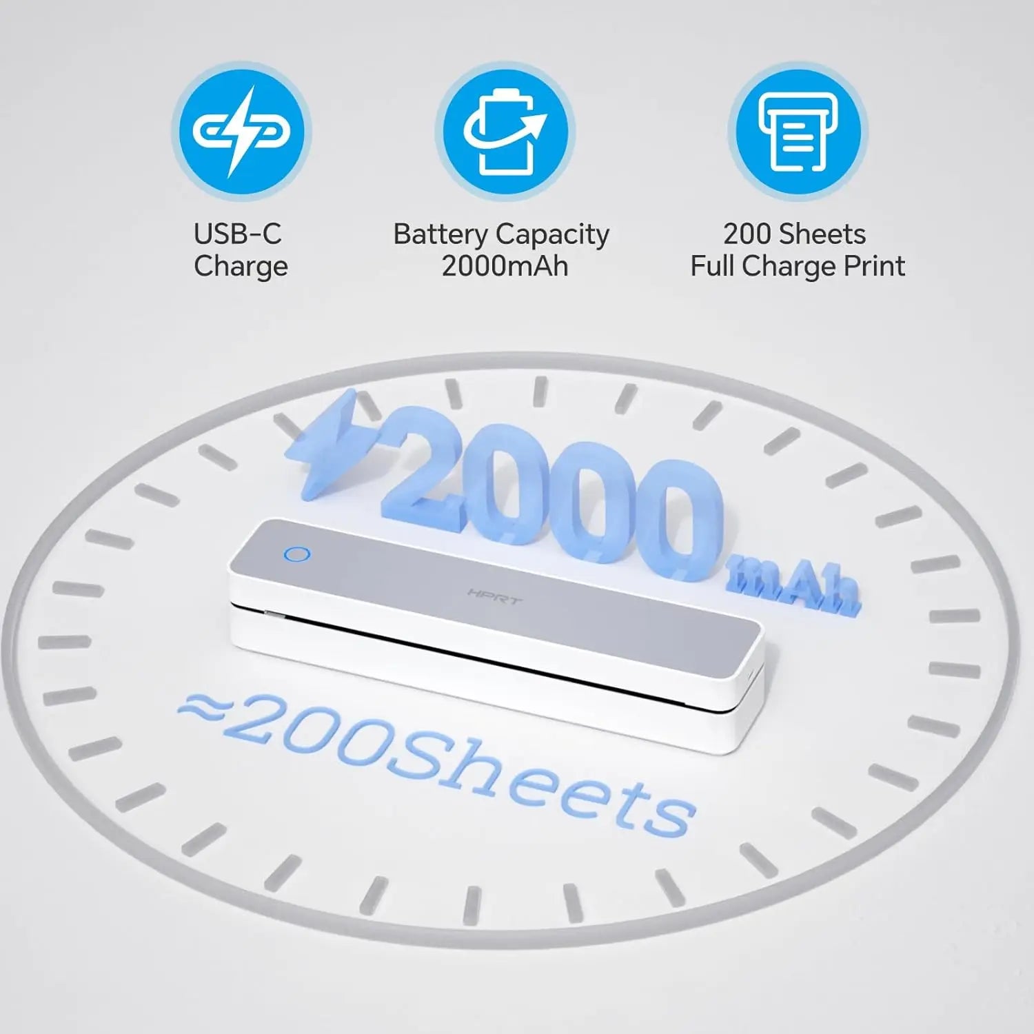 300DPI Mini A4 A5 Portable Thermal Printer HPRT MT610Pro Bluetooth Connect Android iOS for Office Travel A40 Folded Tattoo Paper