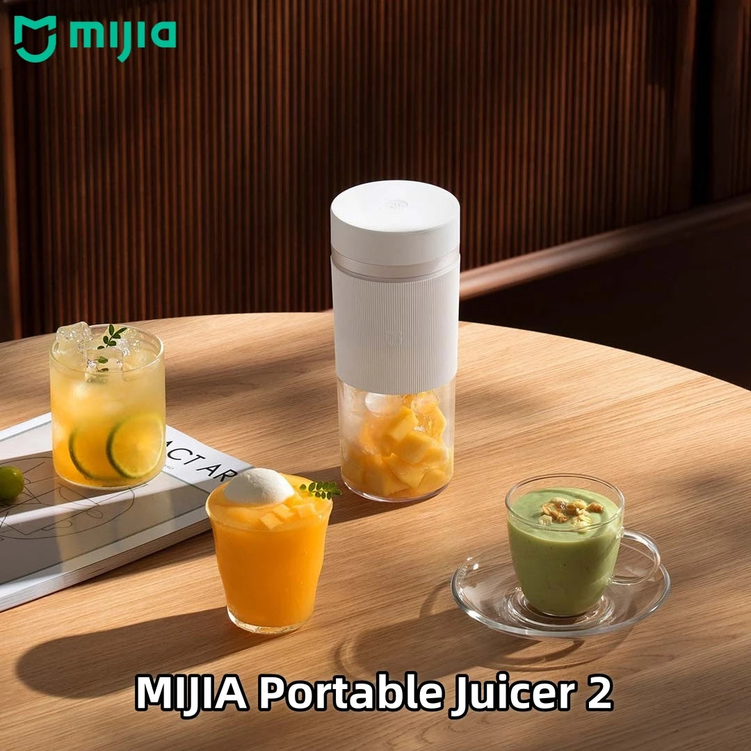 Mijia Portable Juicer 2 Fruit Automatic Juicer Type-C Charging Automatic Rinse Household 300ML Capacity Juicer
