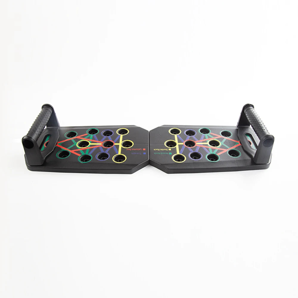 Portable Foldable Push-up Board Set With Handles Multifunctional Fitness Equipment For Chest Abdomen Arms Back Training