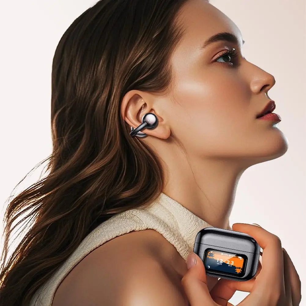 Bluetooth Earphones For XG42 Bone Conduction Ear Clip Wireless Non In Ear Comfortable Wearing Smart Touch Screen