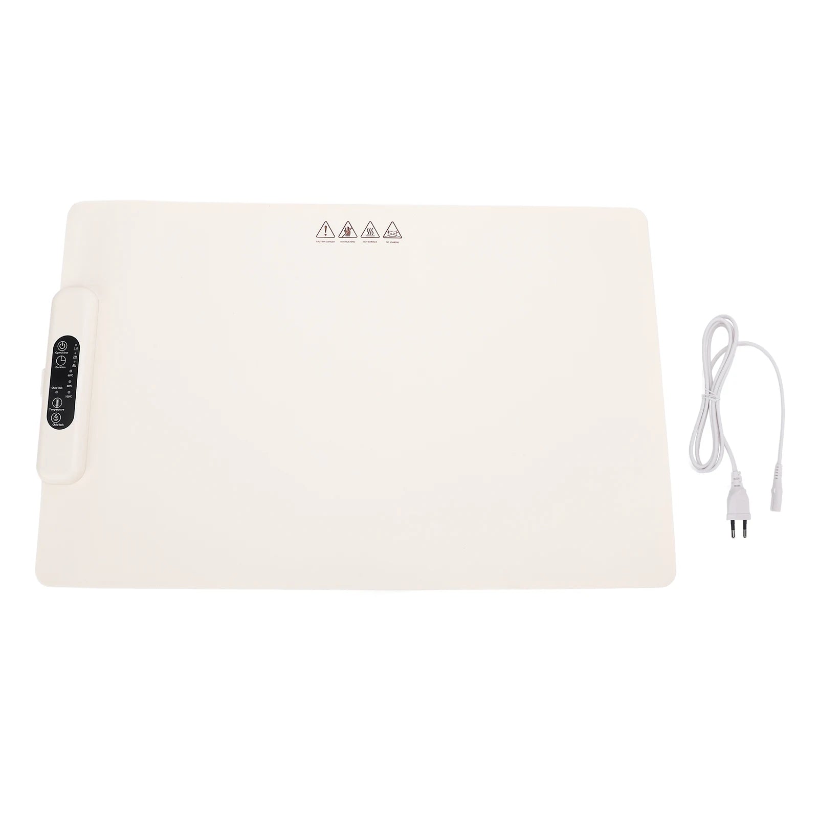 Multifunctional 3 Temperature Electric Food Heating Mat Silicone Warming Pad Cream White Kitchen Essential