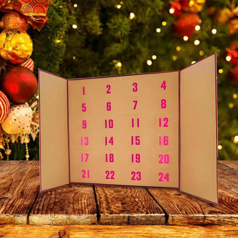 Christmas Advent Calendar 24-Days Holiday Countdown Calendar Jewelry & Accessories for Women Girls Christmas New Year Gifts