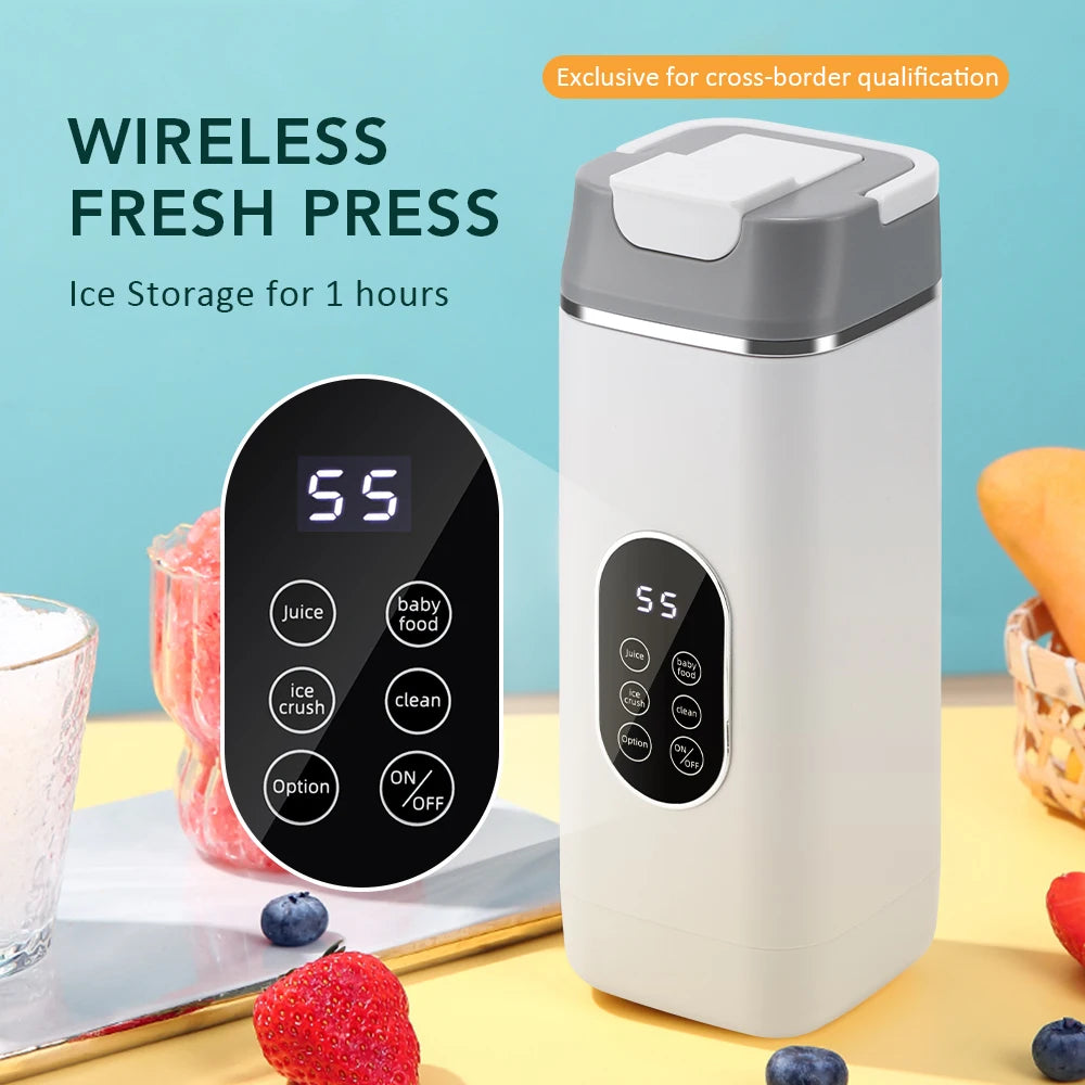 12 Blades Electric Juicer Cup Type B-1 For Travel Portable Juicer Mixer Usb Charge Fresh Fruit Juice Personal Blender Smoothie