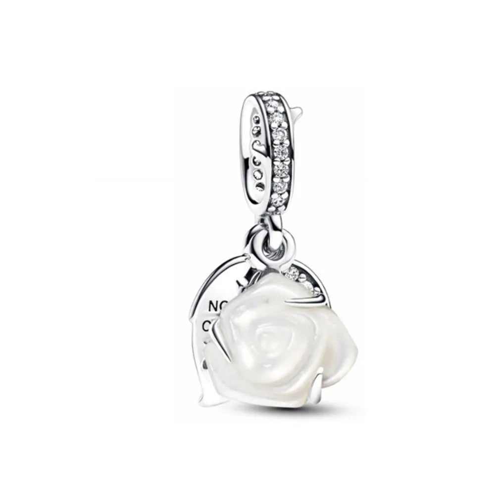 Hot Selling 925 Silver House,Rose BeadSailboat Pendant Suitable for European Original Bracelet DIY Accessories Exquisite Jewelry