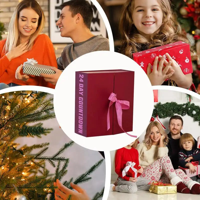 Christmas Advent Calendar 24-Days Holiday Countdown Calendar Jewelry & Accessories for Women Girls Christmas New Year Gifts