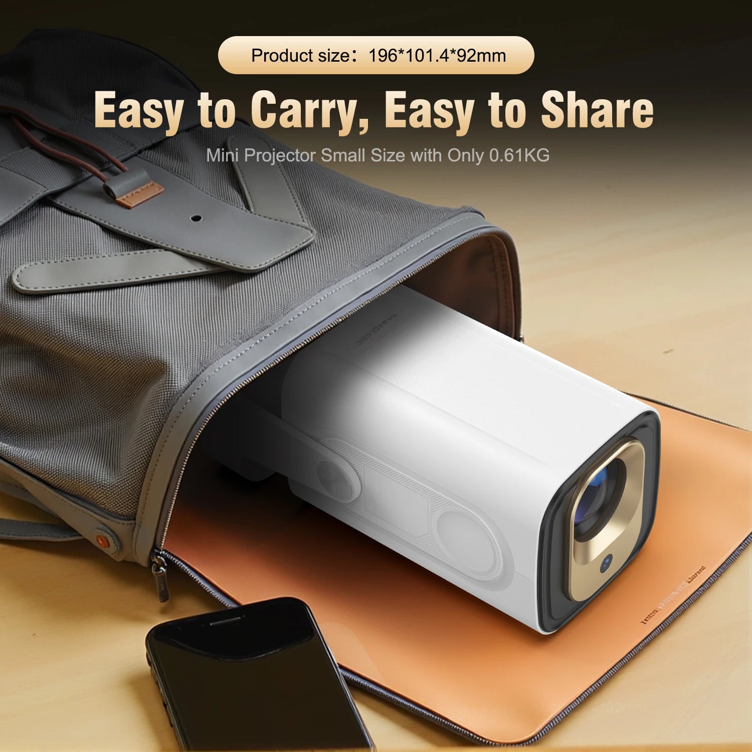 Magcubic HY310 Mini Projector Auto Focus 4K Native 1080P 330ANSI Android11 5W Speaker Air Mouse Voice Assistant Upgrated HY300