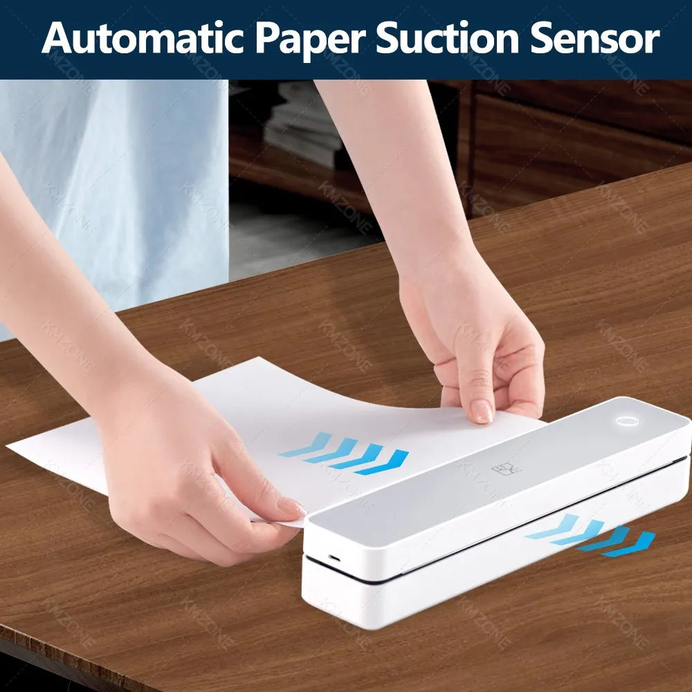 300DPI Mini A4 A5 Portable Thermal Printer HPRT MT610Pro Bluetooth Connect Android iOS for Office Travel A40 Folded Tattoo Paper