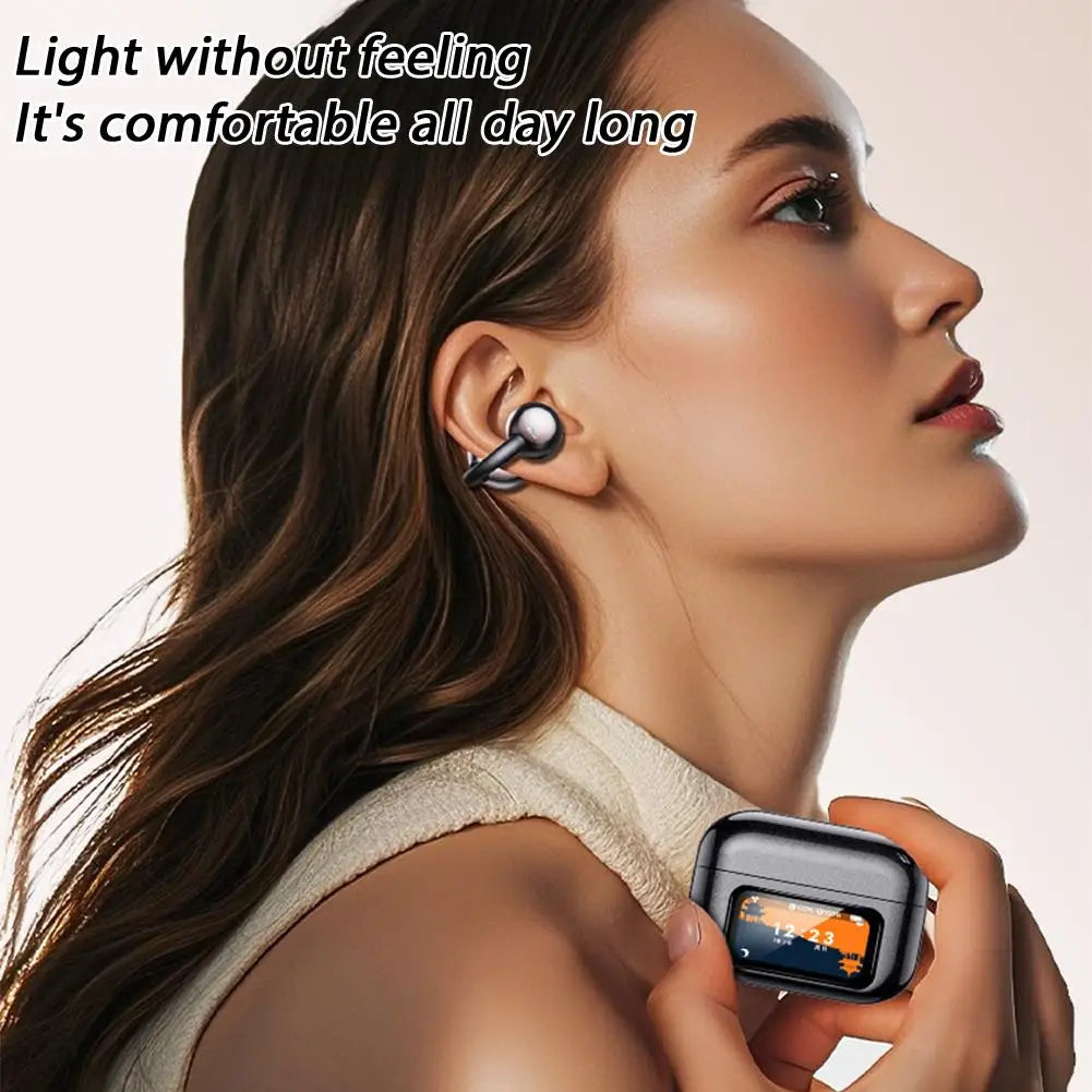 Bluetooth Earphones For XG42 Bone Conduction Ear Clip Wireless Non In Ear Comfortable Wearing Smart Touch Screen