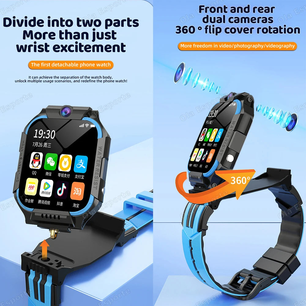 New Kids 5G Smart Watch SOS GPS+BDS/GLONASS Location Phone Call Camera Child Smartwatch 1.83 Inch WIFI Waterproof For Watch Gift