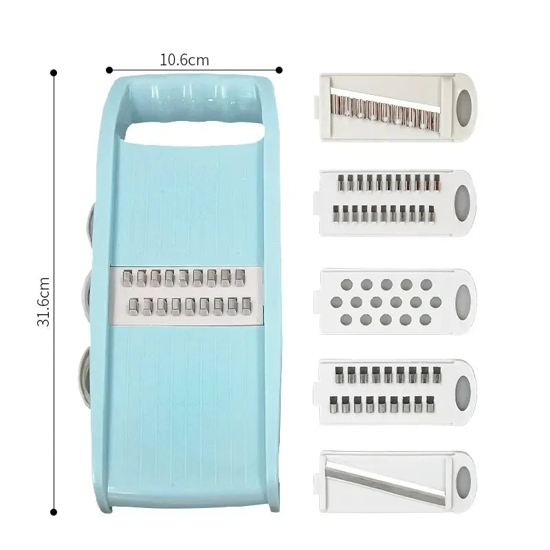 5 in 1 Multi-Functional Vegetable Chopper Onion Chopper Food Chopper Kitchen Mandoline Slicer Veggie Dicer Cutter